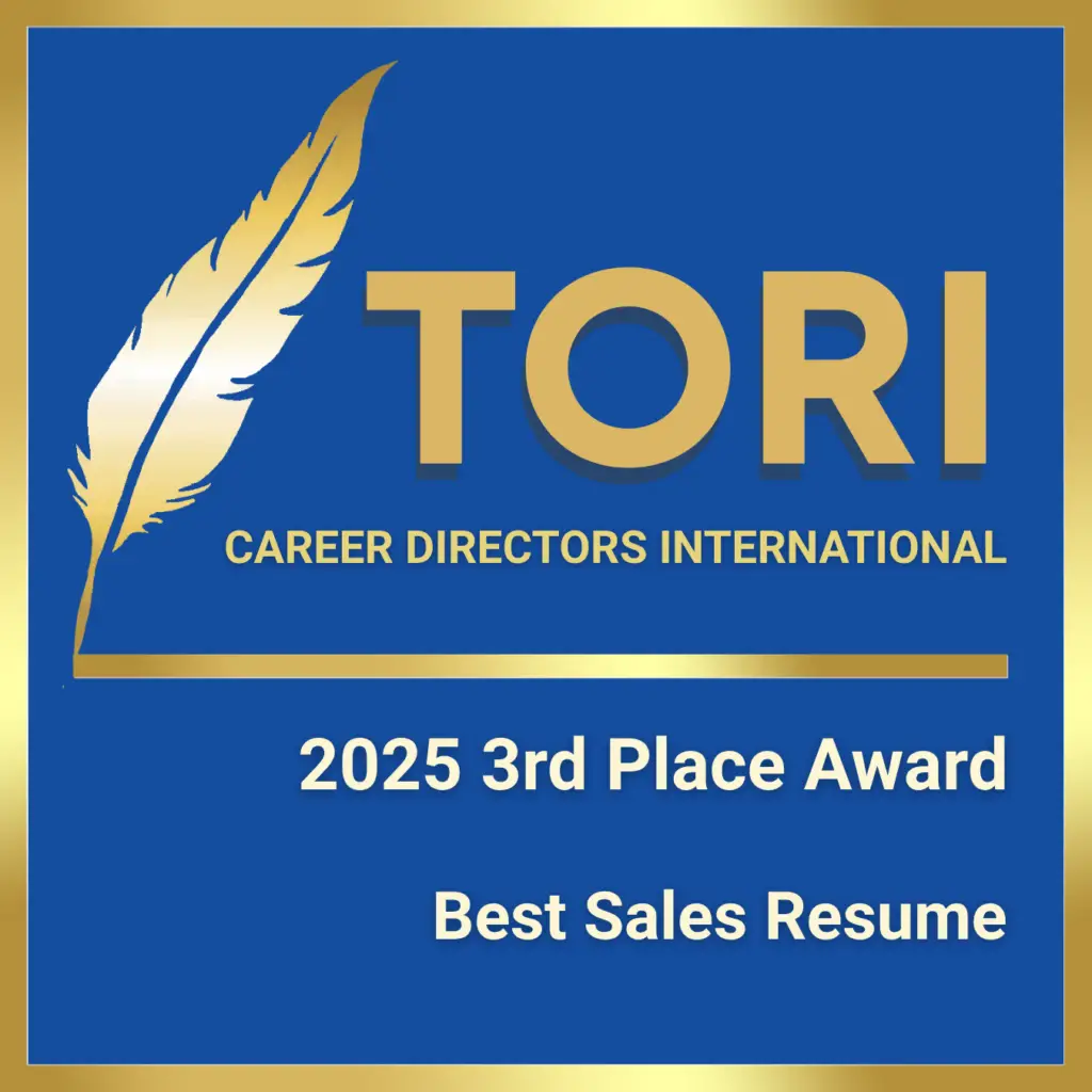 TORI Award Winner - Best Sales Resume - Amy Britta Watt, Award-Winning Resume Writer at Career Marketing Centre